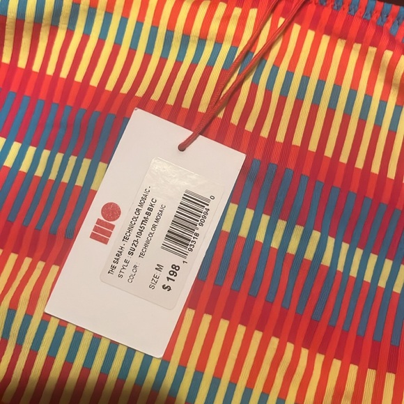 NWT SOLID & STRIPED: The Sarah Mosaic Cutout One Piece Swimsuit - Picture 2 of 5